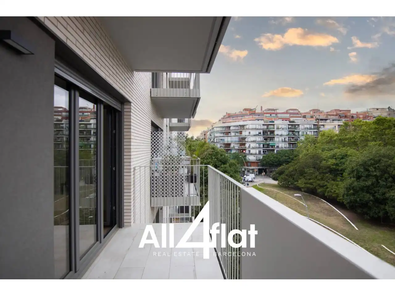 Terrasse von Wohnung zur Miete in Barcelona mit Klimaanlage, Heizung und Parkett