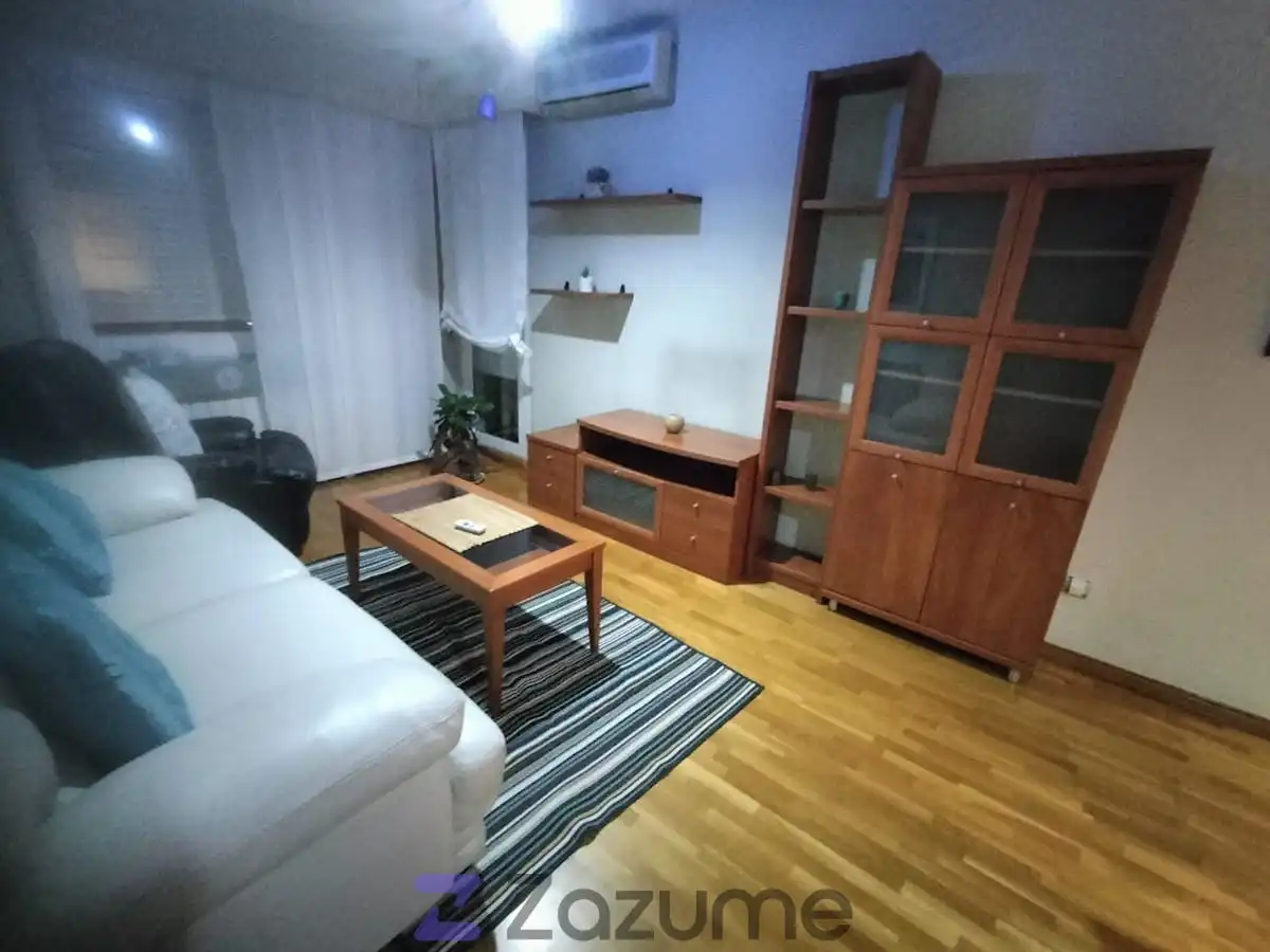 Sala de estar de Piso de alquiler en Zaragoza con Aire acondicionado, Calefacción y Parquet