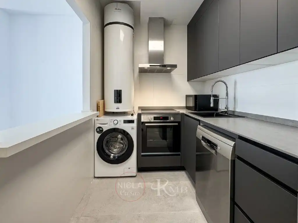 Cocina de Apartamento en venta en Garrucha con Aire acondicionado, Terraza y Amueblado