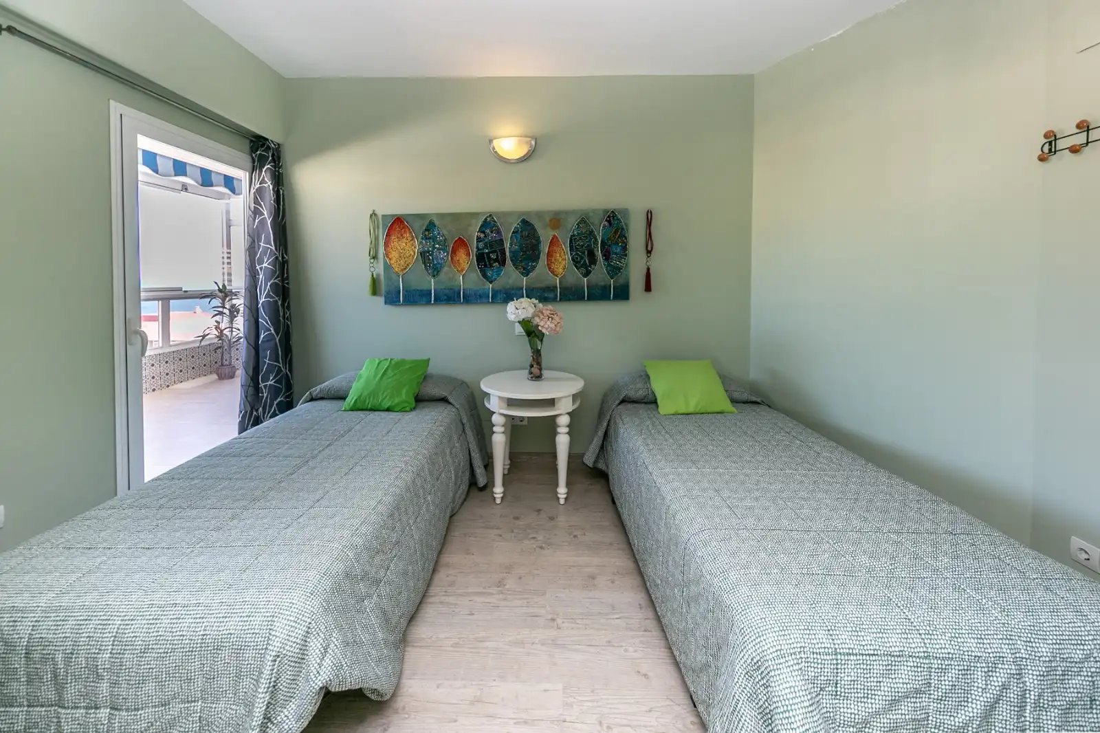 Schlafzimmer von Dachboden zur Miete in Fuengirola mit Klimaanlage, Terrasse und Möbliert