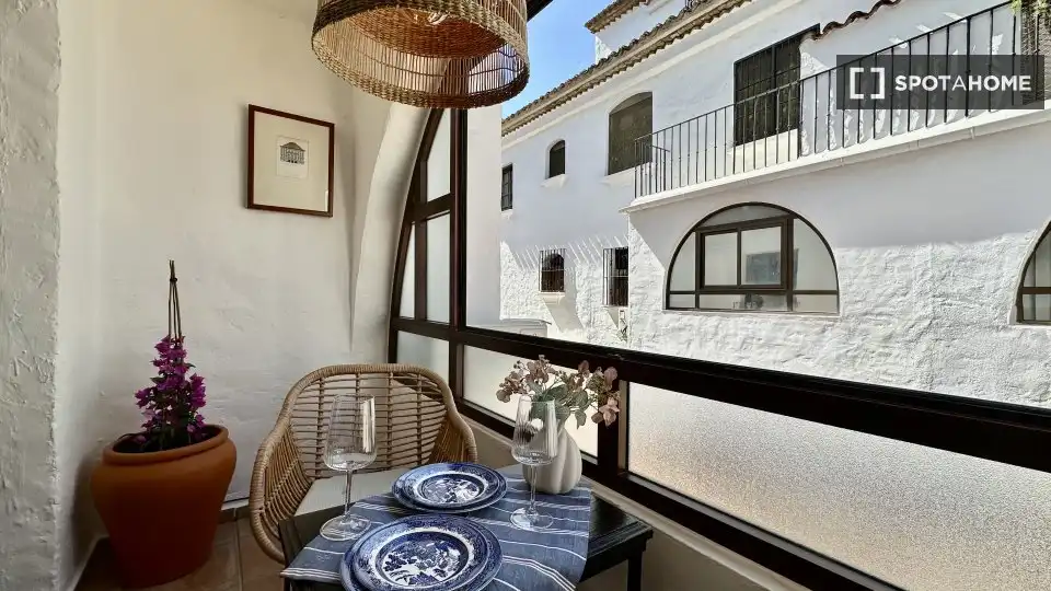 Balcony of Apartments for share in Torremolinos  with Air Conditioner, Terrace and Furnished