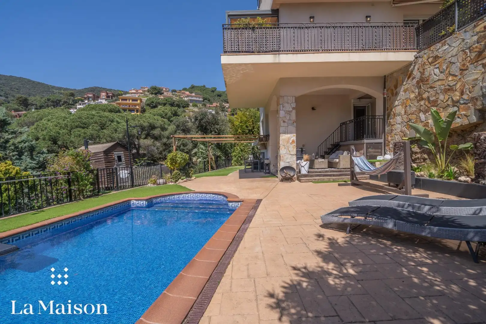 Terraza de Casa o chalet en venta en Alella con Aire acondicionado, Calefacción y Jardín privado
