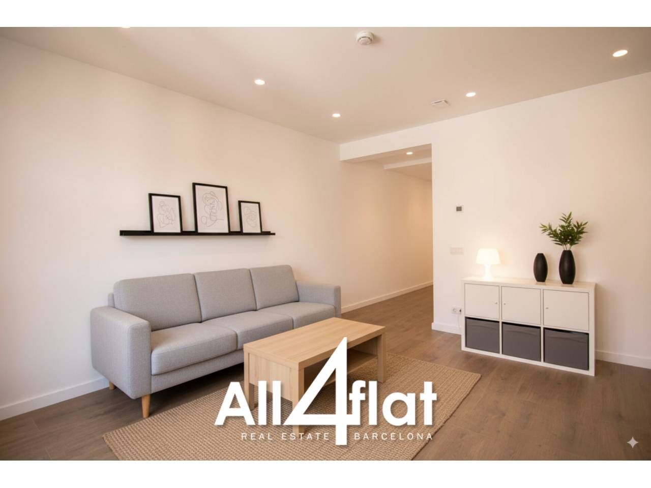 Sala d'estar de Àtic en venda en  Barcelona Capital amb Aire condicionat, Calefacció i Parquet