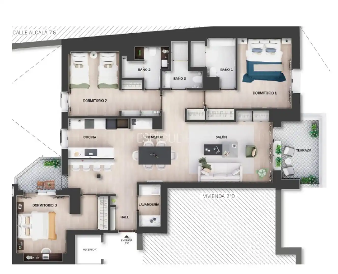 Wohnung mit Aufzug zum Verkauf in Menéndez Pelayo, imagen 39