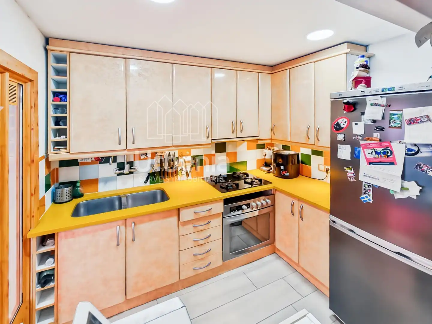 Kitchen of Flat for sale in Mataró  with Heating, Terrace and Storage room