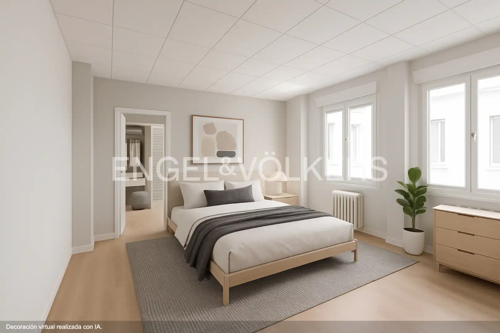 Bedroom of Flat for sale in  Madrid Capital  with Air Conditioner and Heating