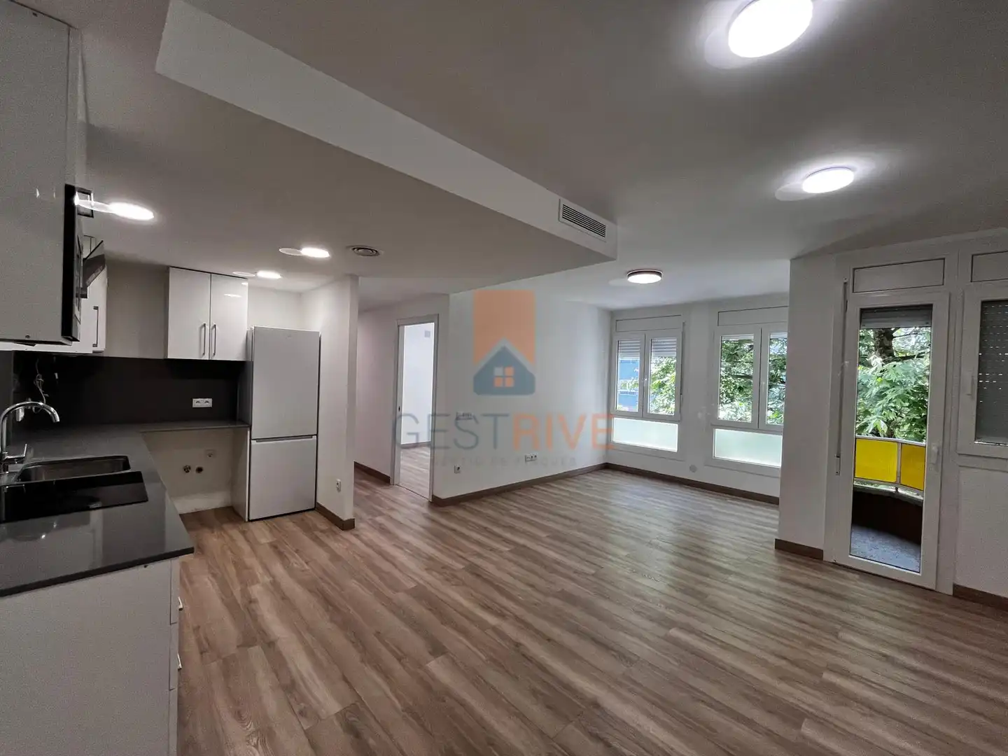 Sala de estar de Piso de alquiler en Lleida con Aire acondicionado, Calefacción y Parquet