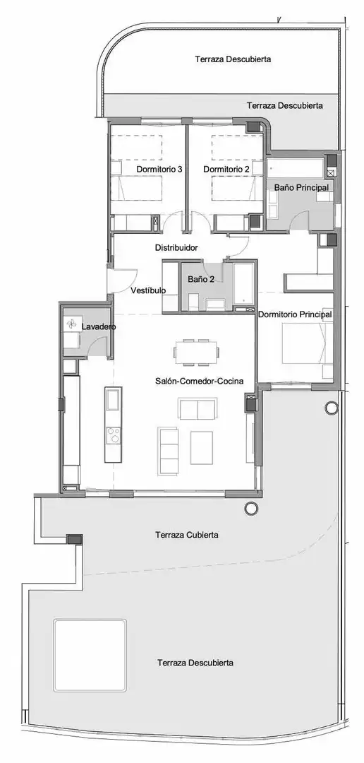Ground floor for sale in Alto de los Monteros