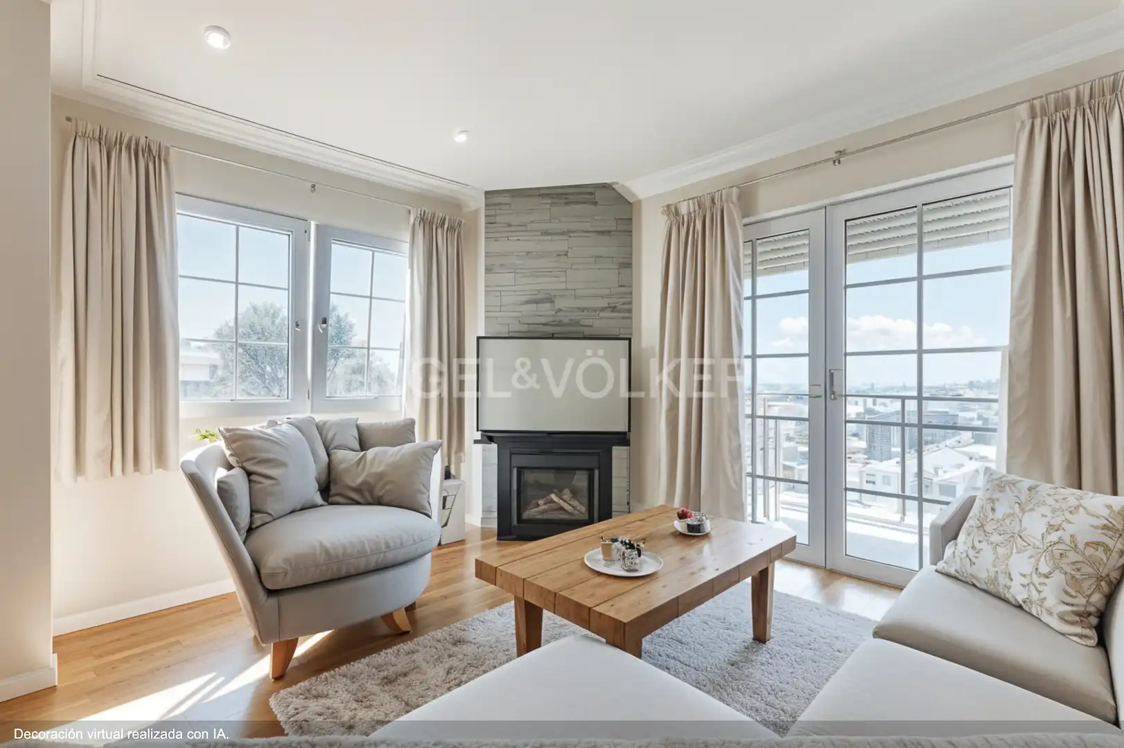 Sala de estar de Casa o chalet en venta en Esplugues de Llobregat con Aire acondicionado, Calefacción y Jardín privado