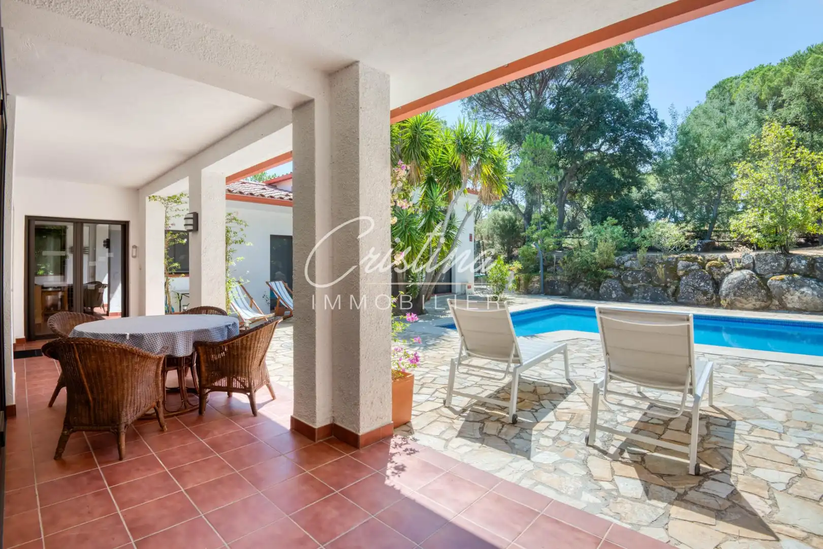 Terrassa de Casa o xalet en venda en Santa Cristina d'Aro amb Calefacció i Piscina