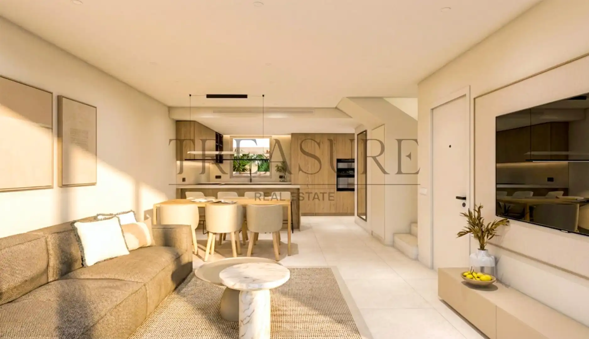 Sala de estar de Casa adosada en venta en Murcia con Calefacción, Jardín privado y Terraza