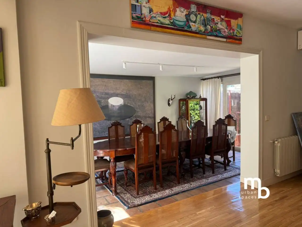 Comedor de Casa adosada en venta en Pozuelo de Alarcón con Aire acondicionado, Calefacción y Jardín privado