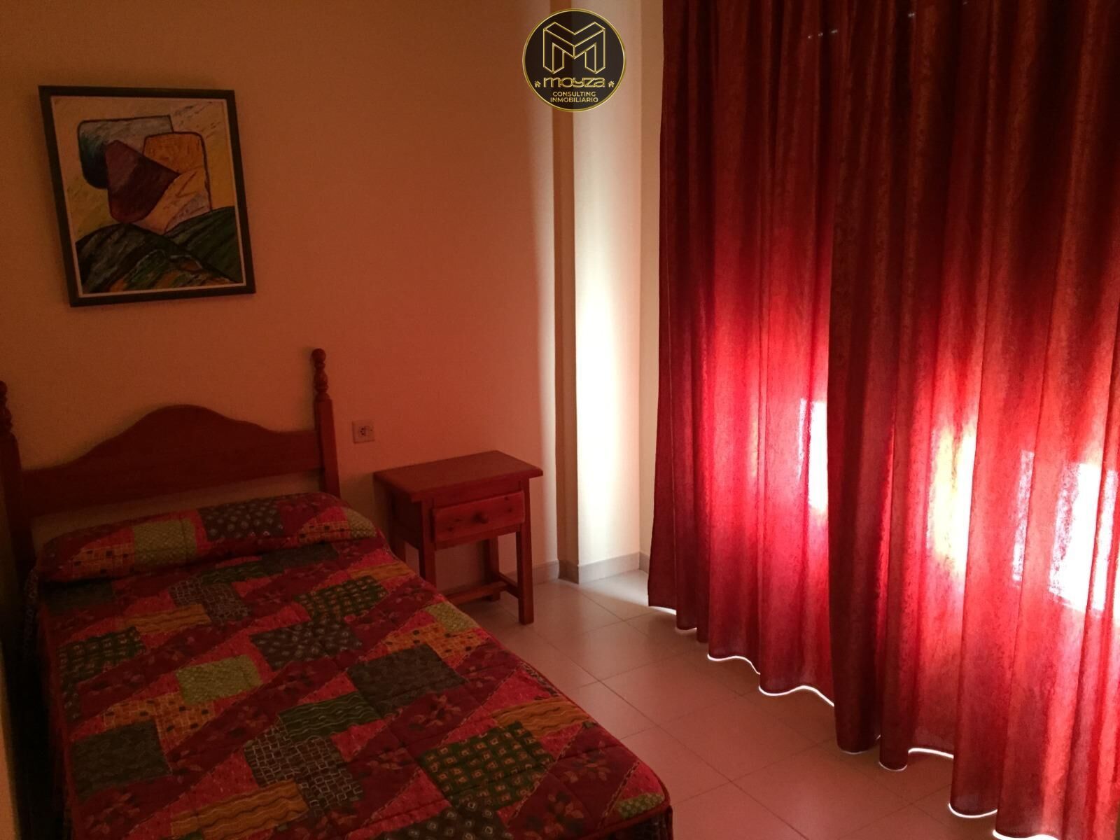 Bedroom of Flat for sale in  Jaén Capital  with Air Conditioner and Balcony