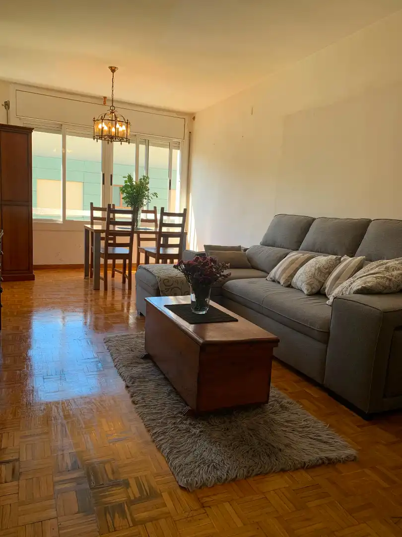 Sala de estar de Piso en venta en Barcelona con Aire acondicionado, Calefacción y Parquet