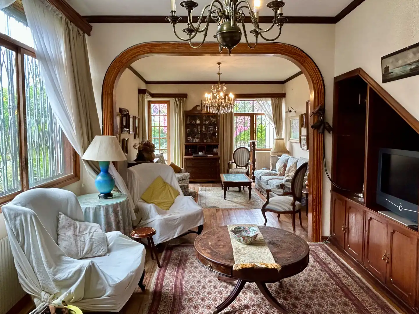 Sala d'estar de Casa o xalet en venda en Las Palmas de Gran Canaria amb Calefacció, Jardí privat i Parquet