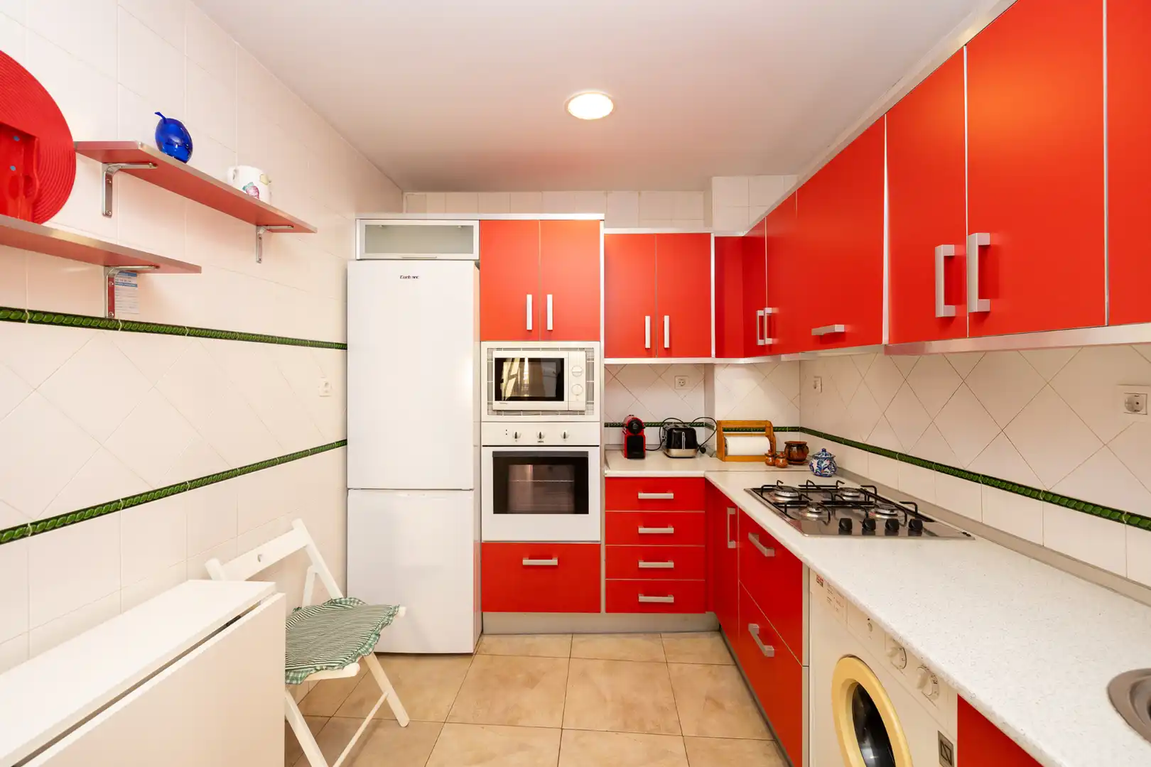 Kitchen of Flat for rent in Granada  with Air Conditioner, Furnished and Washing machine