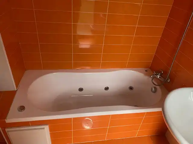 Baño de Apartamento en venta en Baiona con Calefacción, Parquet y Terraza