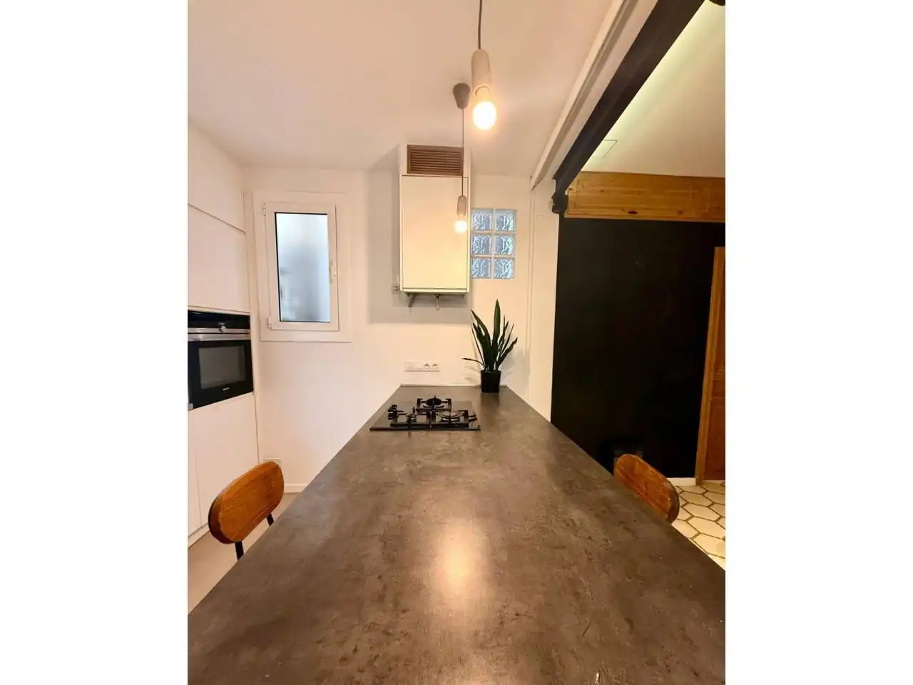 Cocina de Piso de alquiler en Barcelona con Aire acondicionado, Amueblado y Balcón