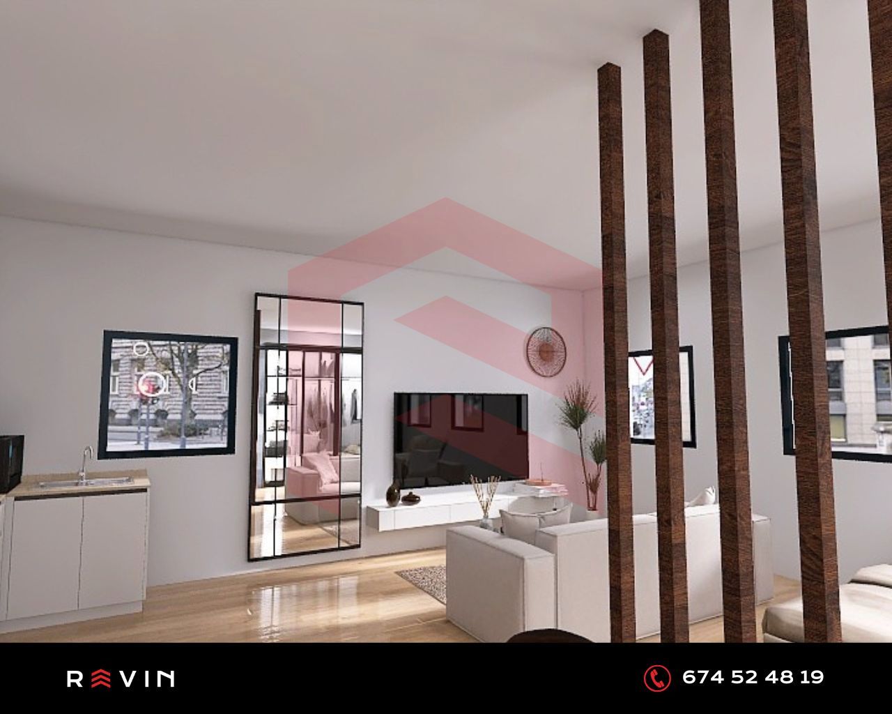 Living room of Loft to rent in  Jaén Capital  with Air Conditioner, Furnished and Washing machine