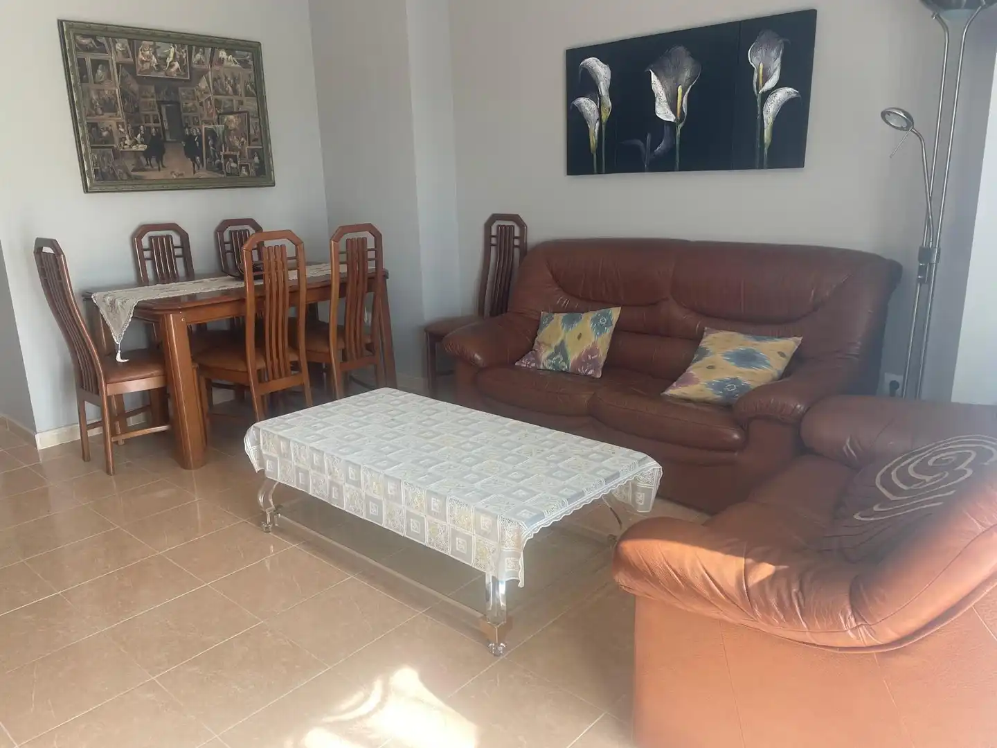 Living room of Flat for sale in Malagón  with Air Conditioner, Heating and Storage room
