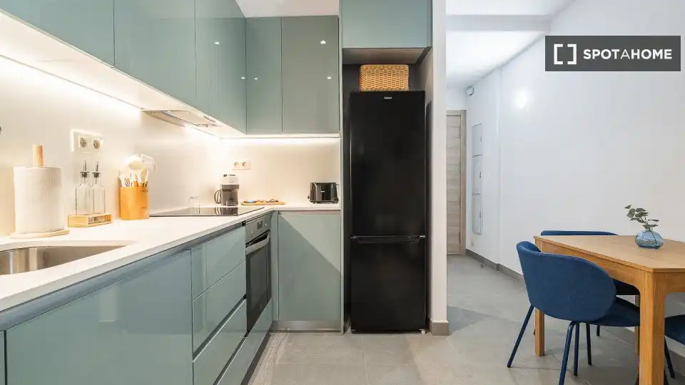 Kitchen of Flat for rent in Barcelona  with Air Conditioner, Heating and Furnished