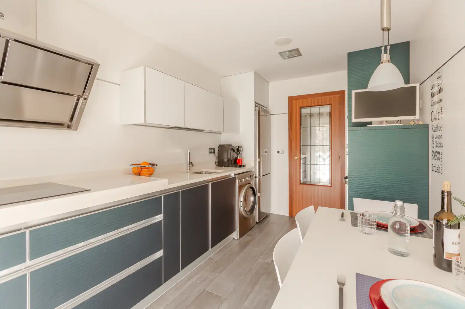 Kitchen of Flat for sale in  Pamplona / Iruña  with Heating, Parquet flooring and Terrace