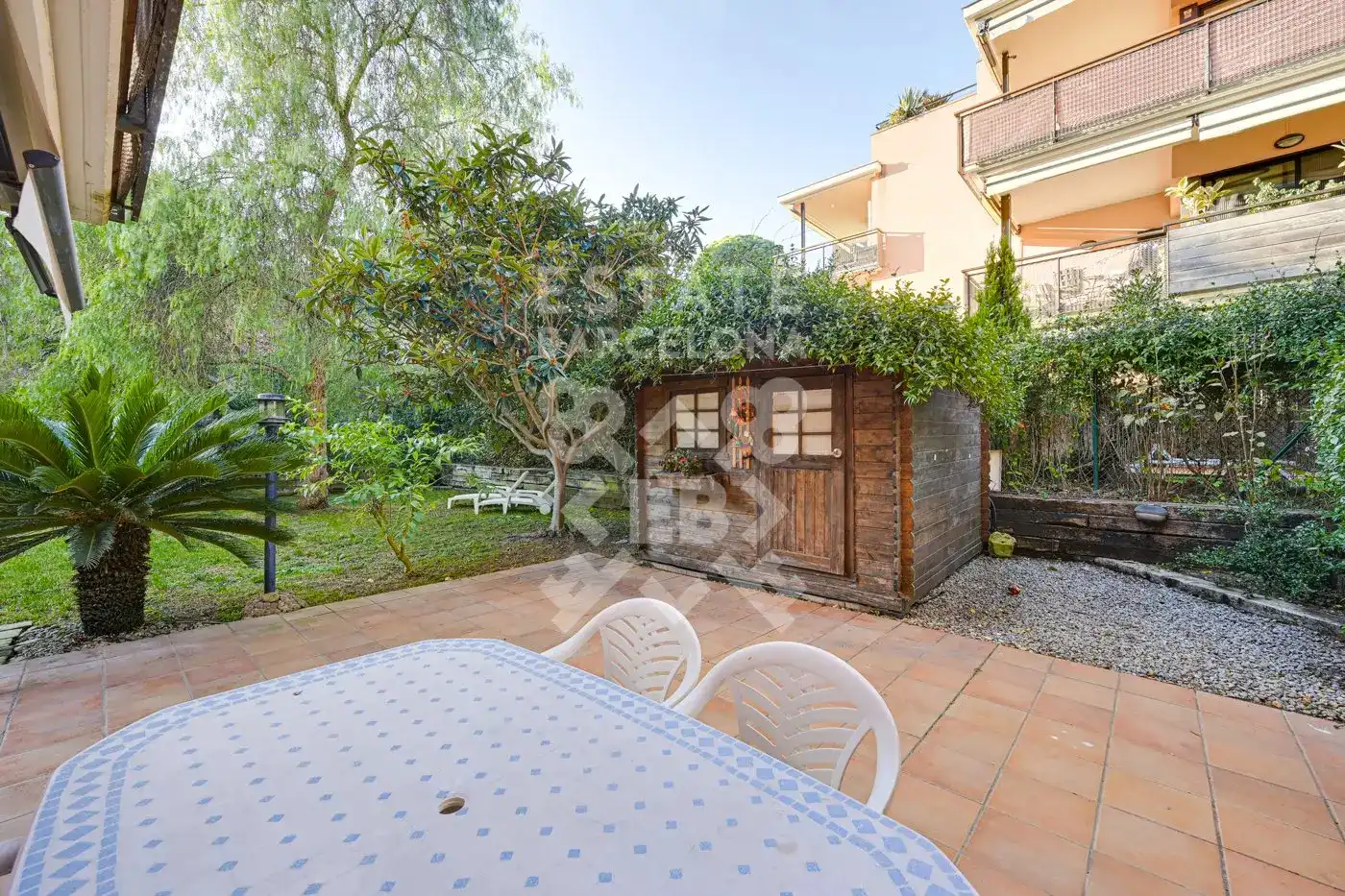 Garten von Wohnung zum Verkauf in Lloret de Mar mit Klimaanlage, Heizung und Privatgarten
