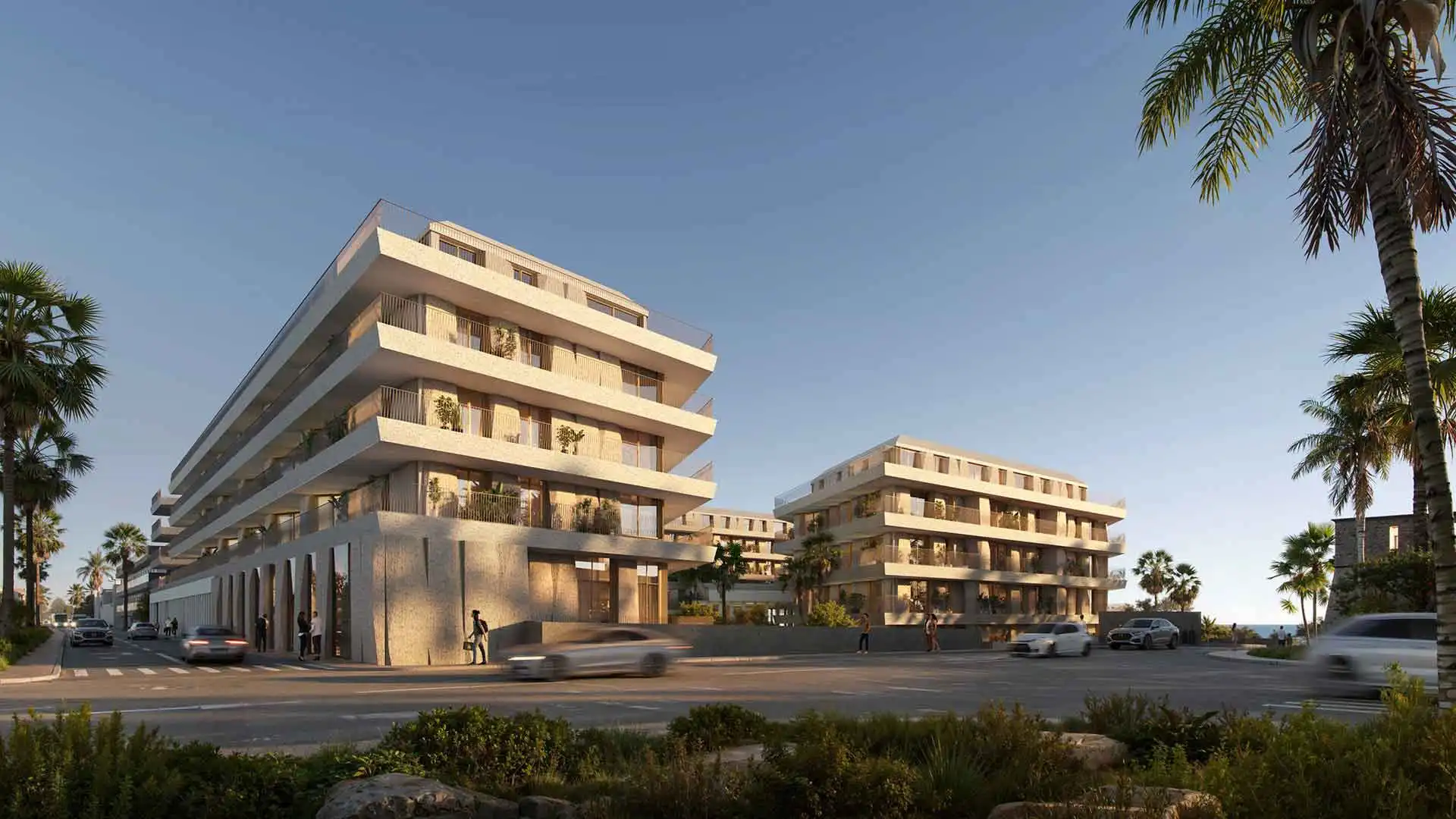 Vista exterior de Apartament en venda en Manilva amb Terrassa, Piscina i Piscina comunitària