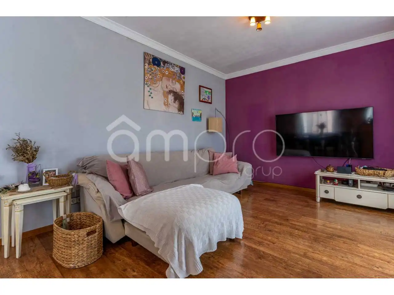 Sala de estar de Dúplex en venta en Vilanova i la Geltrú con Terraza, Balcón y Alarma