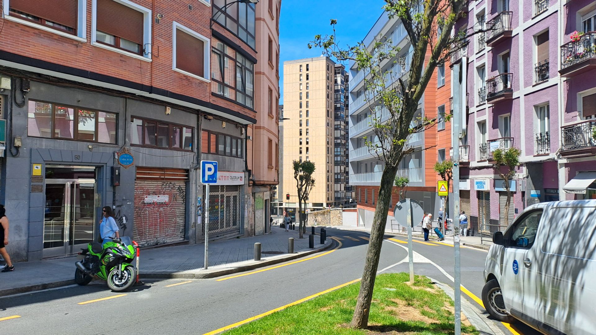 Exterior view of Flat for sale in Bilbao   with Heating, Furnished and Balcony