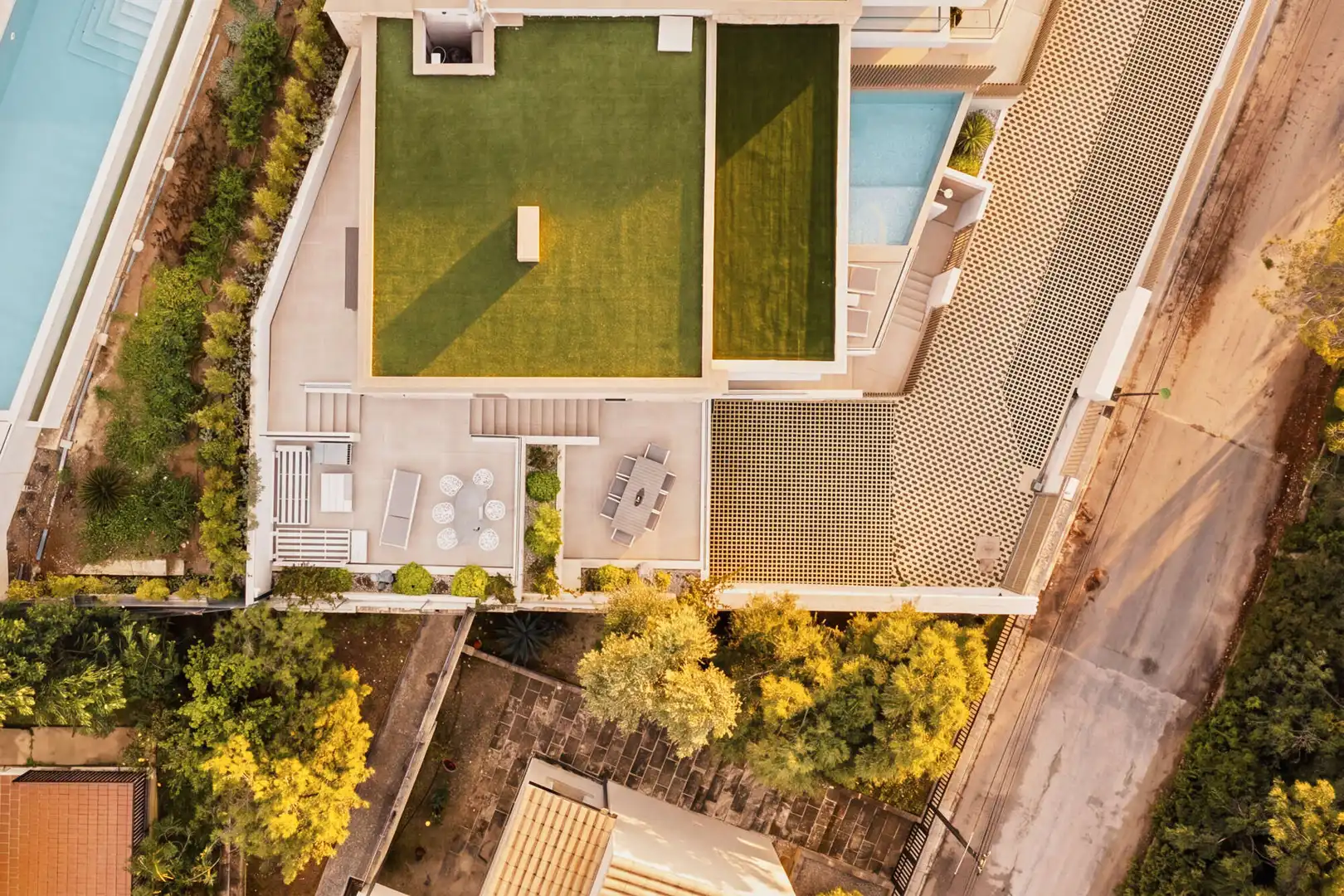 Terrasse von Einfamilien-Reihenhaus zum Verkauf in Capdepera mit Klimaanlage, Terrasse und Möbliert