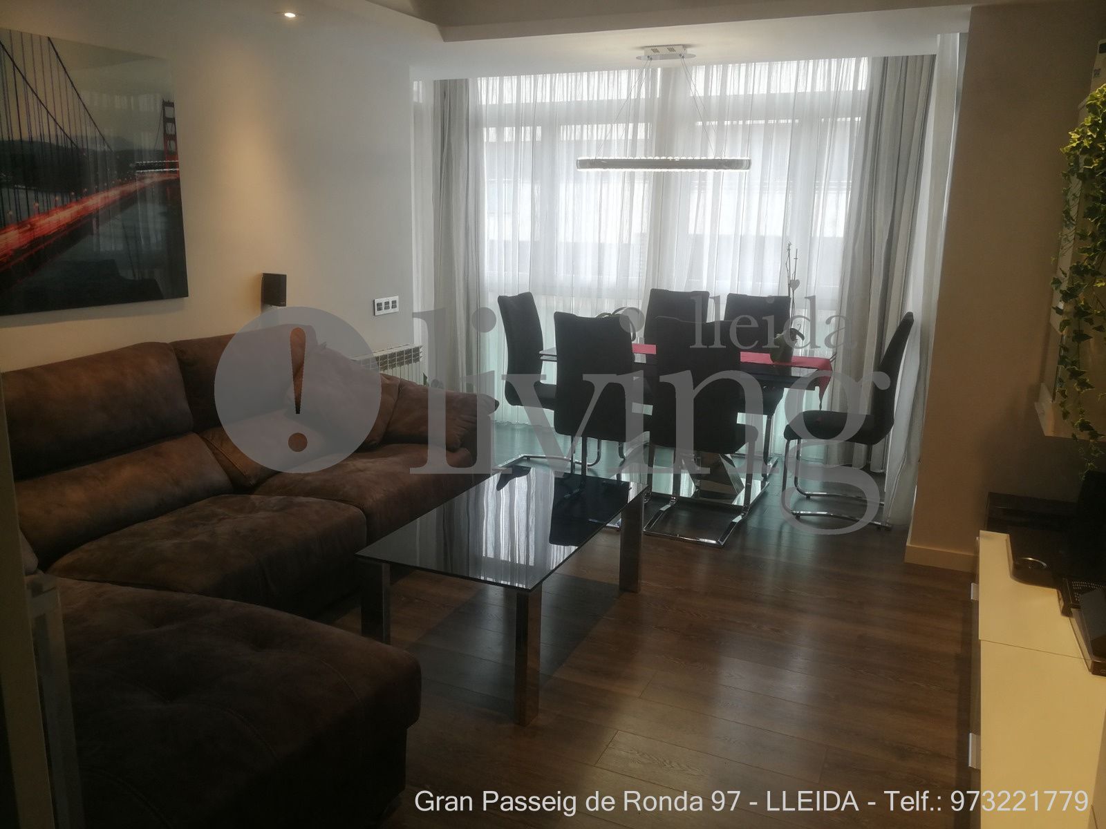 Sala d'estar de Pis en venda en  Lleida Capital amb Aire condicionat, Calefacció i Parquet