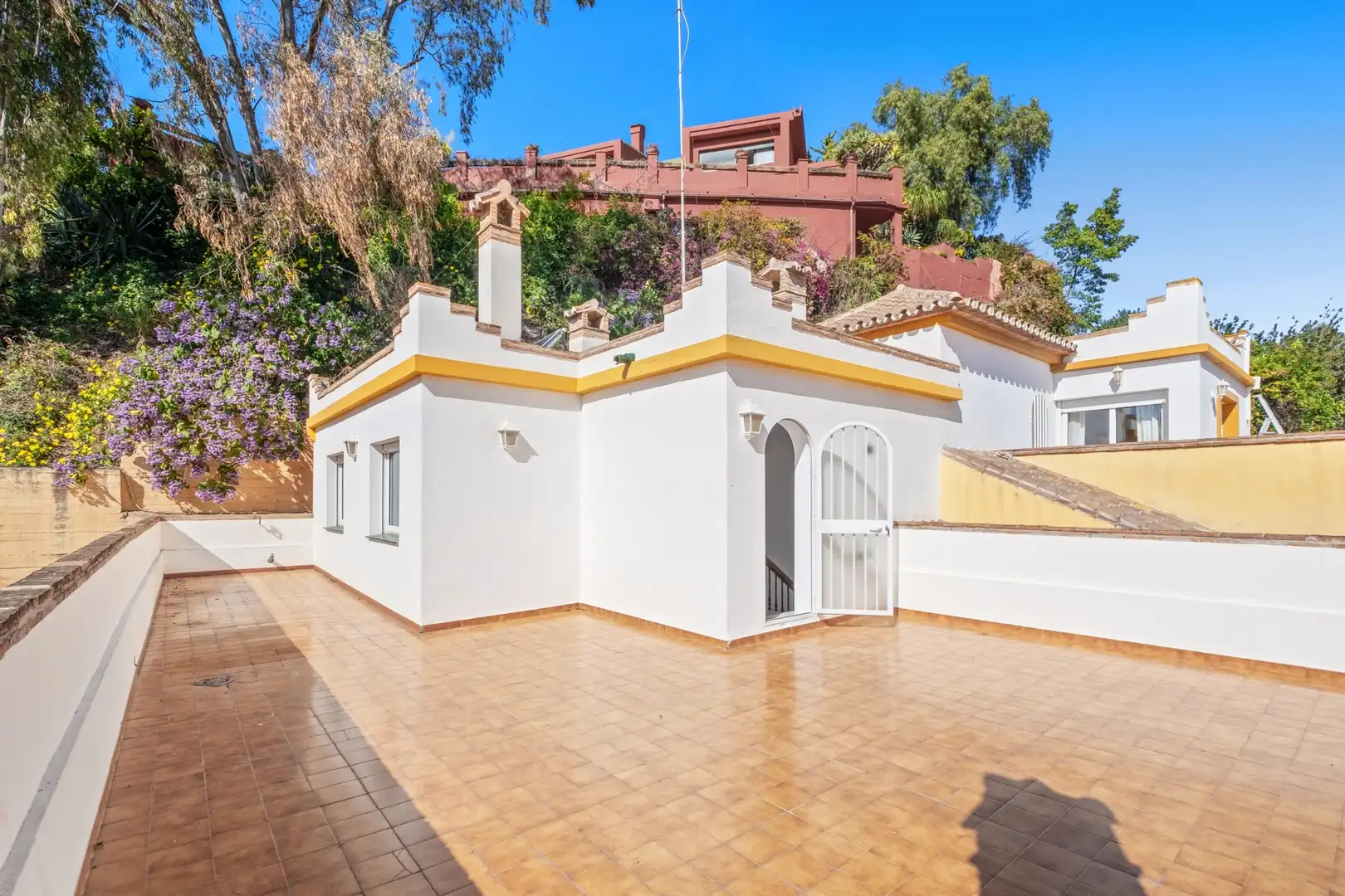 Exterior view of Detached homes for sale in Málaga  with Air Conditioner, Terrace and Swimming Pool