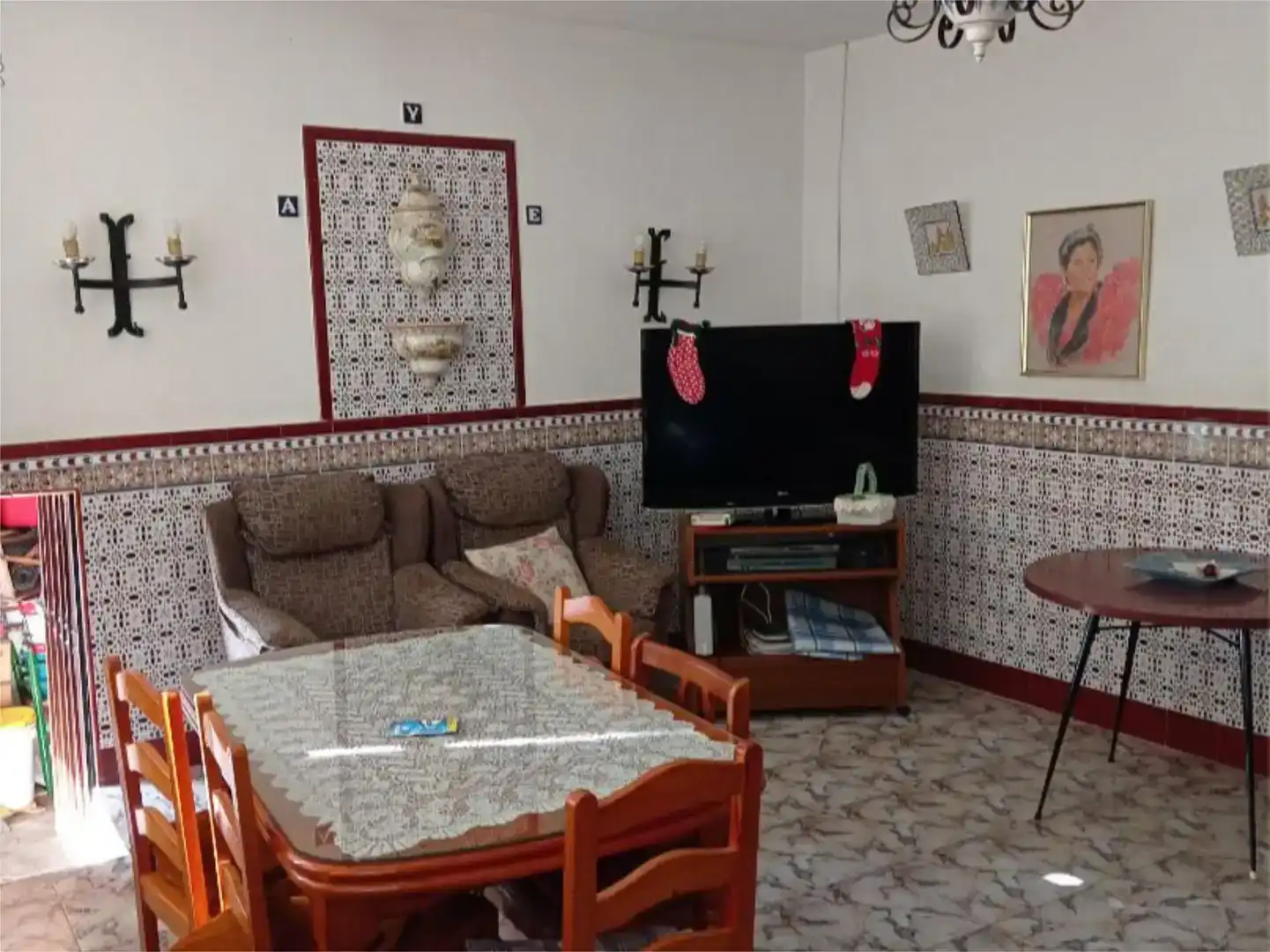 Sala d'estar de Pis en venda en Zufre amb Aire condicionat i Moblat
