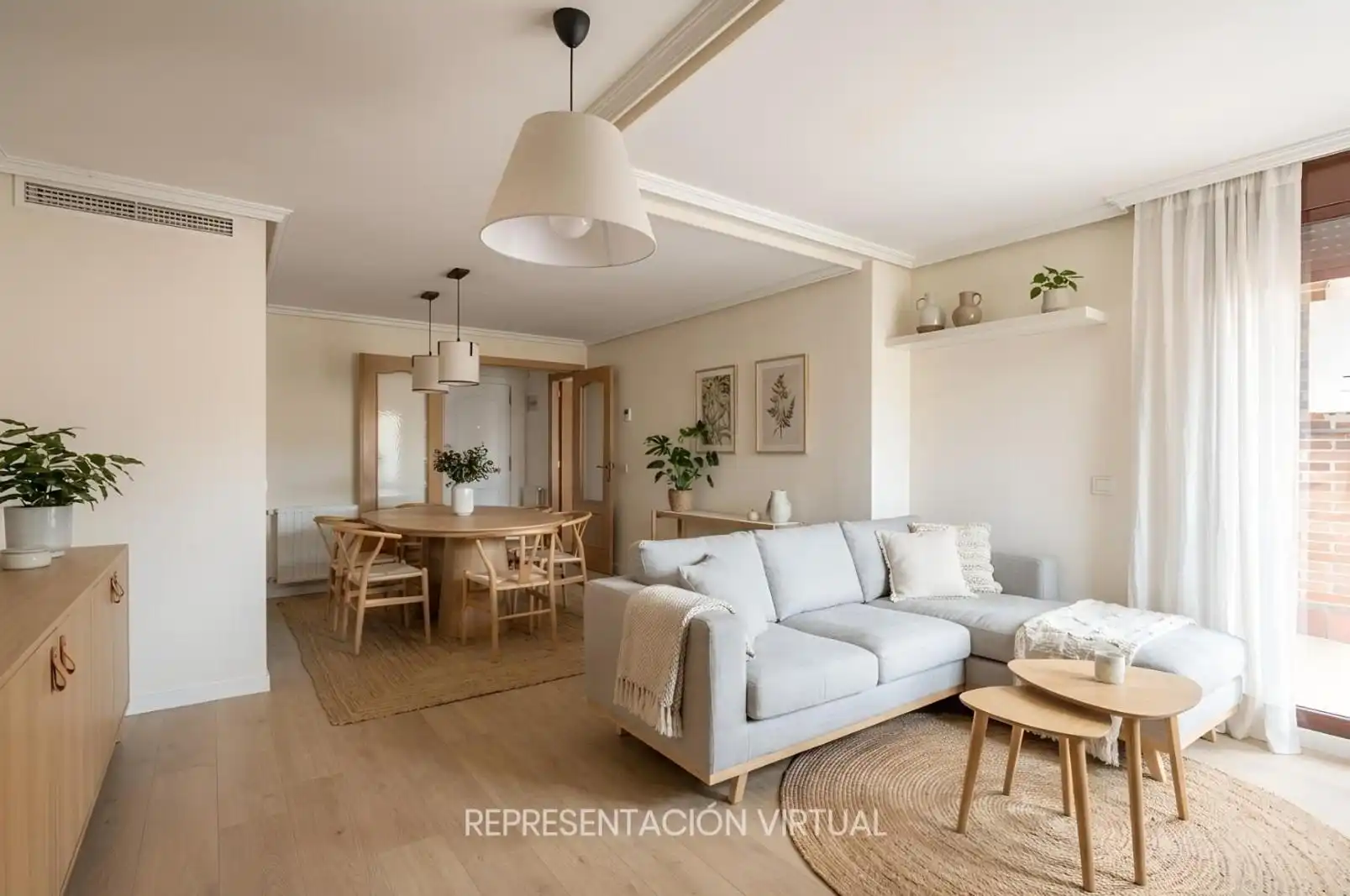 Sala d'estar de Pis en venda en Las Rozas de Madrid amb Aire condicionat, Calefacció i Jardí privat