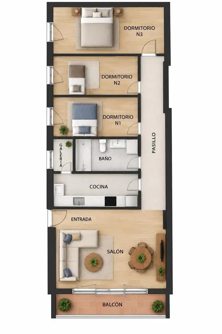 Appartement compact avec terrasse à vendre à SAN IGNACIO DE LOYOLA, imagen 28