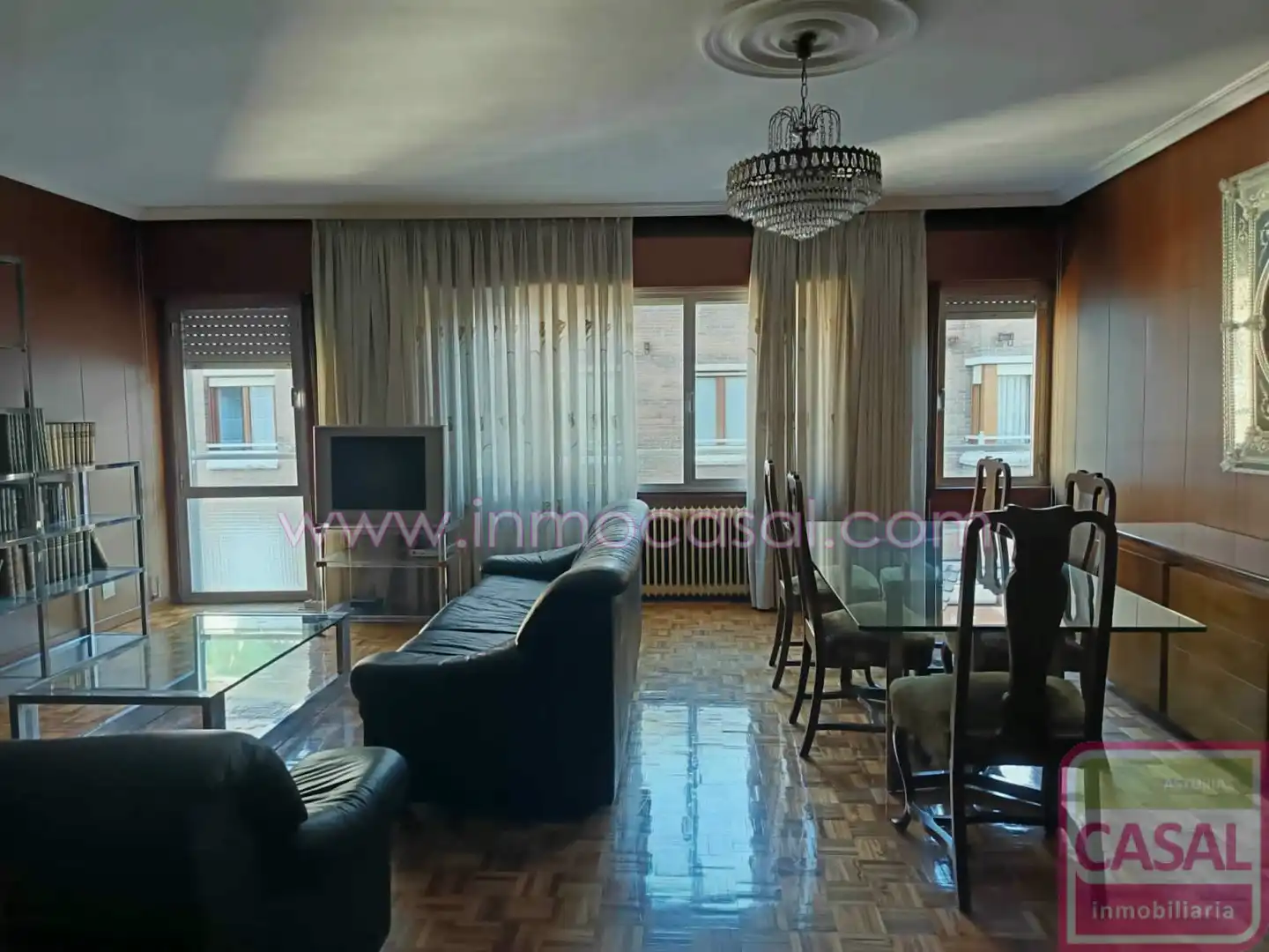 Living room of Flat for sale in Langreo  with Heating, Storage room and Furnished