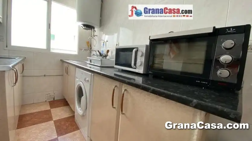 Kitchen of Attic for rent in Granada  with Air Conditioner, Heating and Terrace