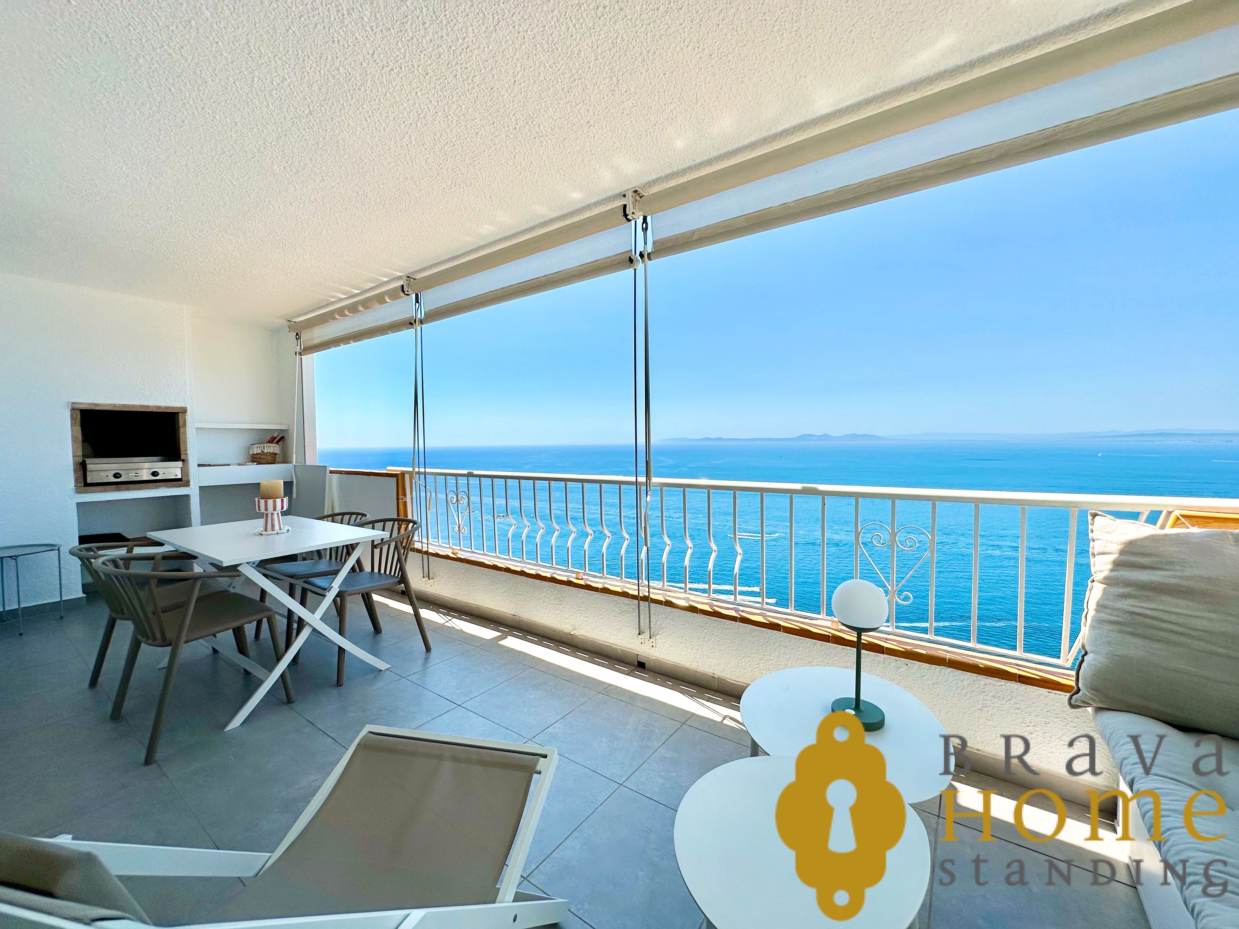 Balcony of Flat for sale in Roses  with Air Conditioner and Terrace