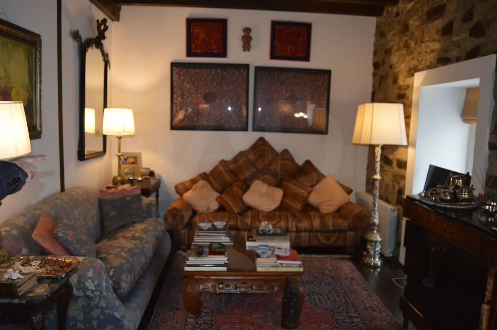 Sala d'estar de Finca rústica en venda en Piedrabuena amb Aire condicionat, Calefacció i Terrassa