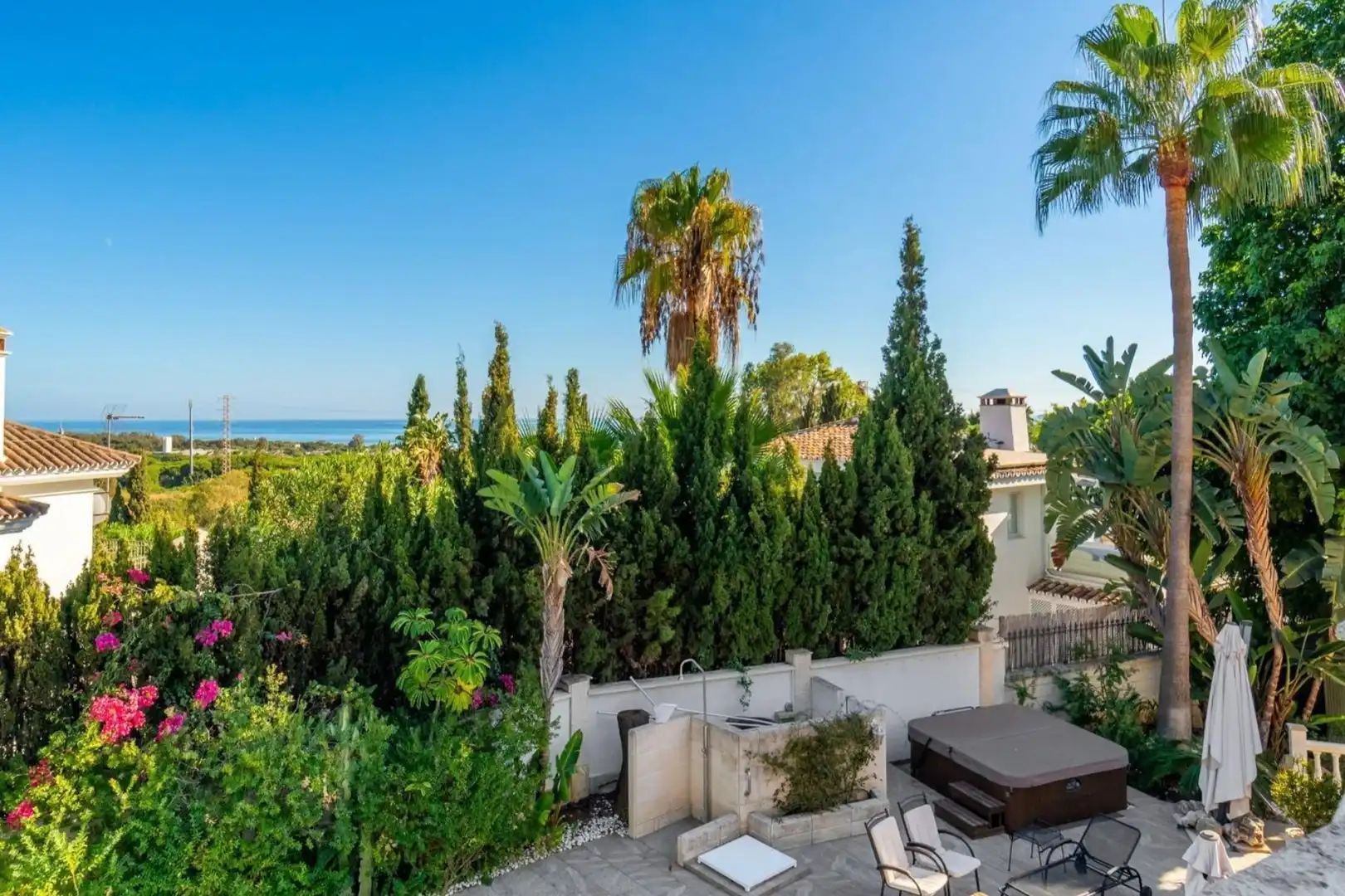 Terraza de Casa o chalet en venta en Marbella con Aire acondicionado, Calefacción y Jardín privado