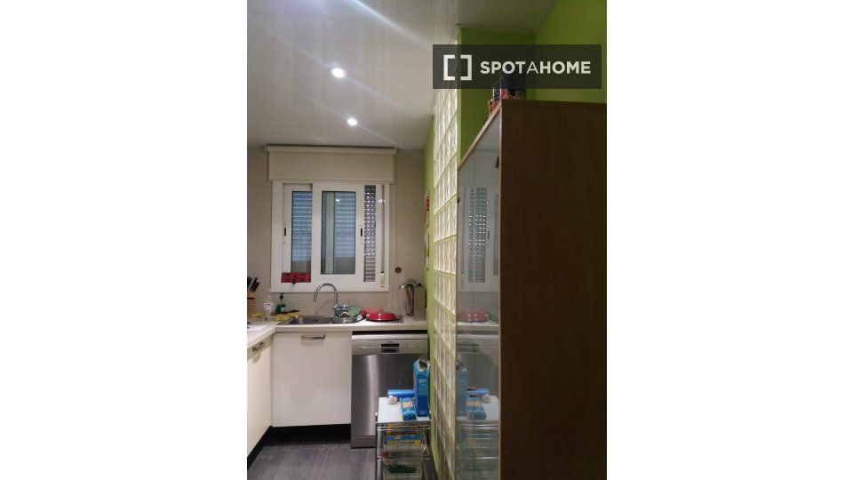 Kitchen of Flat to rent in  Barcelona Capital  with Air Conditioner, Heating and Furnished