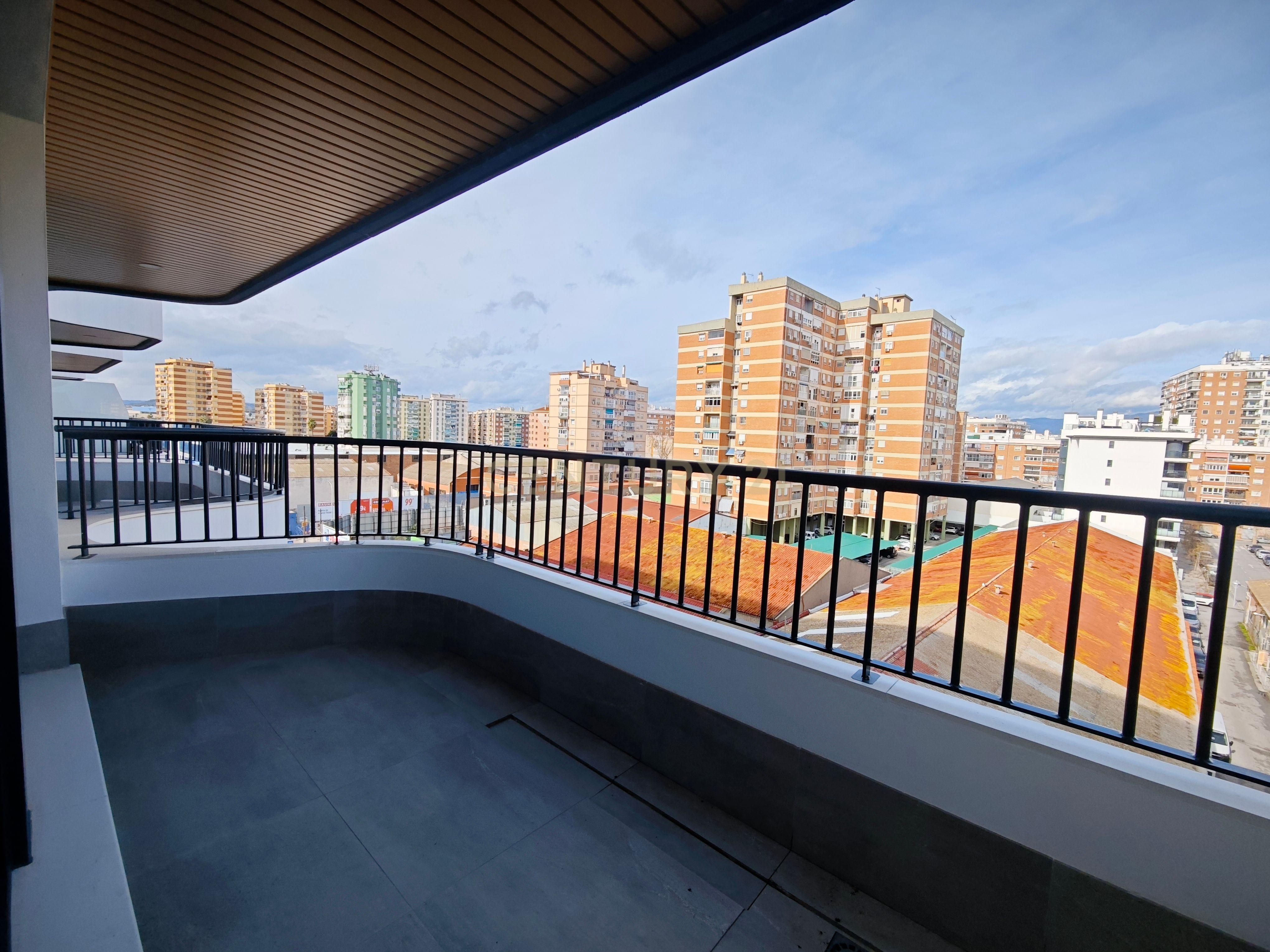 Terraza de Apartamento de alquiler en Málaga Capital con Aire acondicionado, Horno y Lavadora