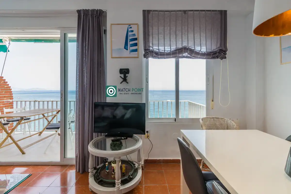 Sala d'estar de Pis de lloguer en Almuñécar amb Moblat