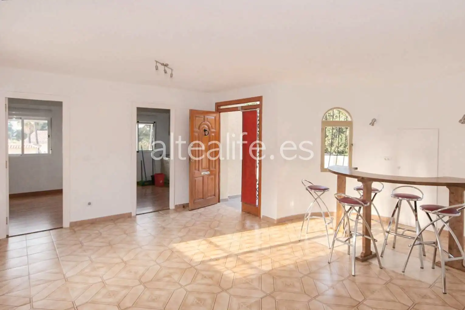 Wohnzimmer von Haus oder Chalet zum Verkauf in Altea mit Klimaanlage, Privatgarten und Terrasse