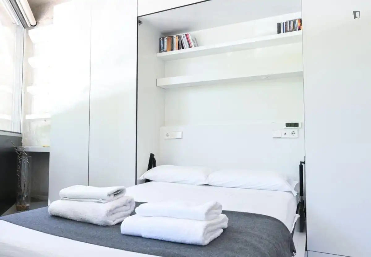 Bedroom of Study for rent in Madrid  with Air Conditioner, Heating and Furnished