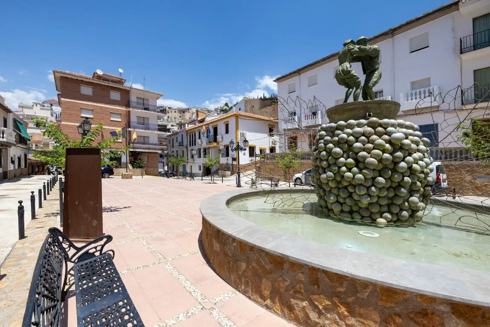 Vista exterior de Casa adosada en venta en Torvizcón con Terraza