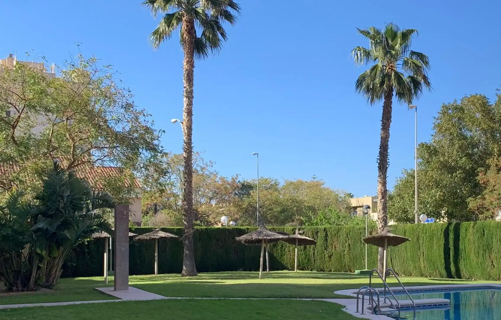 Vista exterior de Piso de alquiler en Alicante / Alacant con Aire acondicionado, Amueblado y Piscina comunitaria