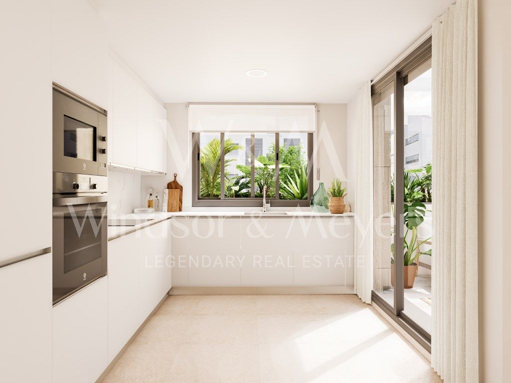 Kitchen of Flat for sale in Eivissa  with Air Conditioner, Terrace and Swimming Pool