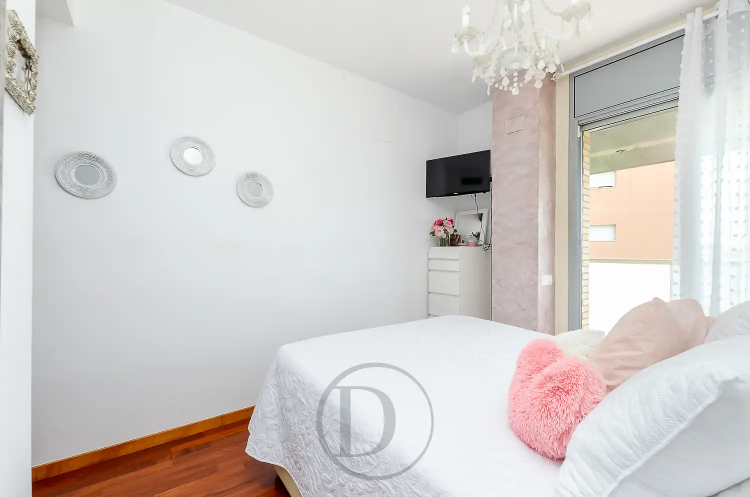 Schlafzimmer von Wohnung zum Verkauf in Esplugues de Llobregat mit Klimaanlage, Terrasse und Balkon